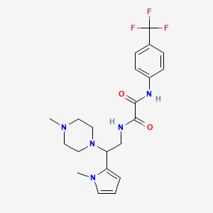 N1-(2-(1-methyl-1H-pyrrol-2-yl)-2-(4-methylpiperazin-1-yl)ethyl)-N2-(4-(trifluoromethyl)phenyl)oxalamide