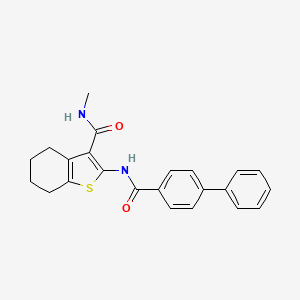 N-methyl-2-[(4-phenylbenzoyl)amino]-4,5,6,7-tetrahydro-1-benzothiophene-3-carboxamide