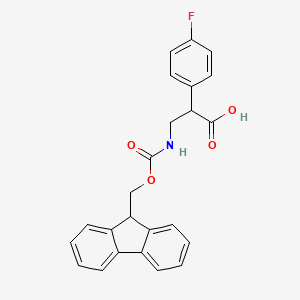 3-({[(9H-fluoren-9-yl)methoxy]carbonyl}amino)-2-(4-fluorophenyl)propanoic acid