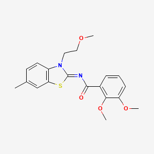 (E)-2,3-dimethoxy-N-(3-(2-methoxyethyl)-6-methylbenzo[d]thiazol-2(3H)-ylidene)benzamide