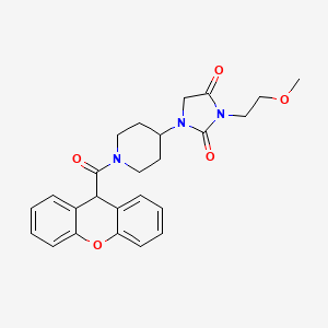 1-(1-(9H-xanthene-9-carbonyl)piperidin-4-yl)-3-(2-methoxyethyl)imidazolidine-2,4-dione
