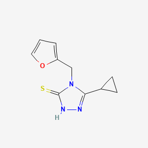 5-cyclopropyl-4-(furan-2-ylmethyl)-4H-1,2,4-triazole-3-thiol
