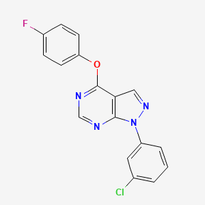 1-(3-chlorophenyl)-4-(4-fluorophenoxy)-1H-pyrazolo[3,4-d]pyrimidine