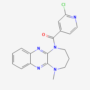 2-chloro-4-{5-methyl-1H,2H,3H,4H,5H-[1,4]diazepino[2,3-b]quinoxaline-1-carbonyl}pyridine