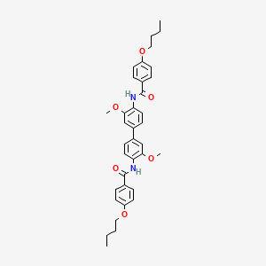 4-butoxy-N-[4-[4-[(4-butoxybenzoyl)amino]-3-methoxyphenyl]-2-methoxyphenyl]benzamide