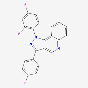 1-(2,4-difluorophenyl)-3-(4-fluorophenyl)-8-methyl-1H-pyrazolo[4,3-c]quinoline