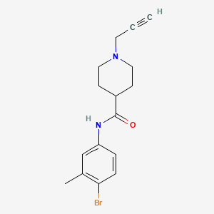 N-(4-bromo-3-methylphenyl)-1-(prop-2-yn-1-yl)piperidine-4-carboxamide