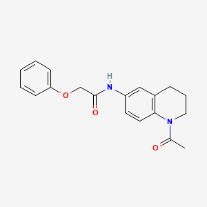 molecular formula C19H20N2O3 B2662146 N-(1-acetyl-3,4-dihydro-2H-quinolin-6-yl)-2-phenoxyacetamide CAS No. 941960-00-5