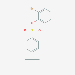 molecular formula C16H17BrO3S B2662152 2-Bromophenyl 4-tert-butylbenzene-1-sulfonate CAS No. 2380192-14-1