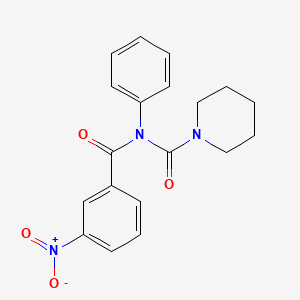 molecular formula C19H19N3O4 B2662175 N-(3-nitrobenzoyl)-N-phenylpiperidine-1-carboxamide CAS No. 899755-14-7