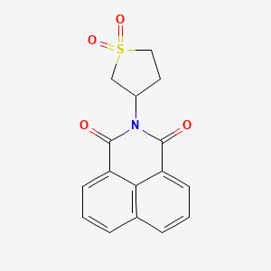 molecular formula C16H13NO4S B2662209 2-(1,1-dioxidotetrahydrothiophen-3-yl)-1H-benzo[de]isoquinoline-1,3(2H)-dione CAS No. 300376-99-2