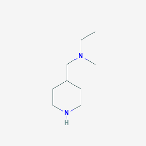 molecular formula C9H20N2 B2662233 乙基(甲基)(哌啶-4-基甲基)胺 CAS No. 1083424-14-9