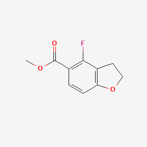 molecular formula C10H9FO3 B2662238 甲基-4-氟-2,3-二氢苯并呋喃-5-羧酸盐 CAS No. 2112884-88-3