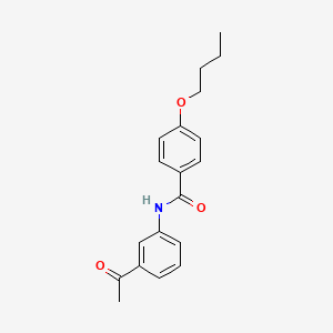molecular formula C19H21NO3 B2662247 N-(3-乙酰苯基)-4-丁氧基苯甲酰胺 CAS No. 330676-92-1