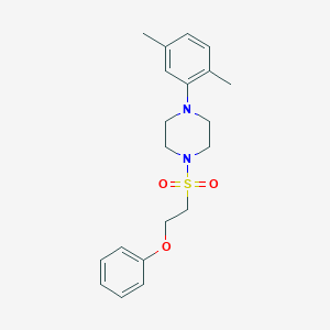 molecular formula C20H26N2O3S B2662250 1-(2,5-Dimethylphenyl)-4-((2-phenoxyethyl)sulfonyl)piperazine CAS No. 1351651-06-3