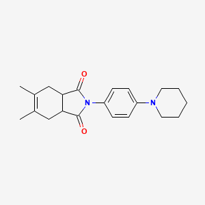 5,6-dimethyl-2-(4-(piperidin-1-yl)phenyl)-3a,4,7,7a-tetrahydro-1H-isoindole-1,3(2H)-dione