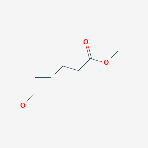 molecular formula C8H12O3 B2662314 Methyl 3-(3-oxocyclobutyl)propanoate CAS No. 1019842-24-0
