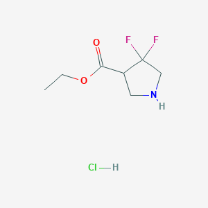 Ethyl 4,4-difluoropyrrolidine-3-carboxylate hcl