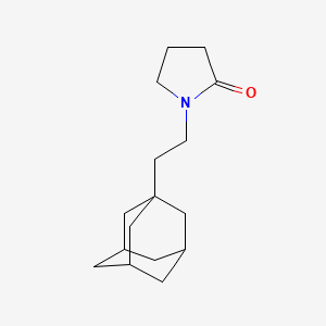 molecular formula C16H25NO B2662408 1-[2-(1-Adamantyl)ethyl]pyrrolidin-2-one CAS No. 696649-95-3
