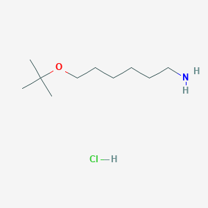 6-[(2-Methylpropan-2-yl)oxy]hexan-1-amine;hydrochloride