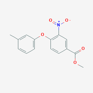 molecular formula C15H13NO5 B2662481 Methyl 4-(3-methylphenoxy)-3-nitrobenzoate CAS No. 339104-91-5
