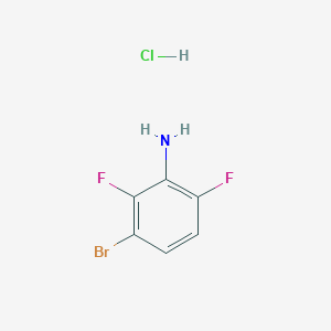 molecular formula C6H5BrClF2N B2662493 3-Bromo-2,6-difluoroaniline hydrochloride CAS No. 2137952-46-4