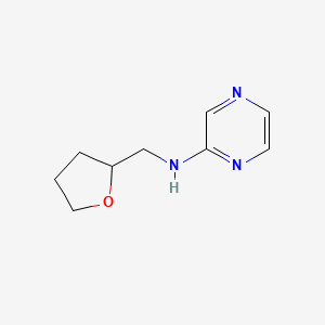 molecular formula C9H13N3O B2662505 N-[(oxolan-2-yl)methyl]pyrazin-2-amine CAS No. 1036510-00-5