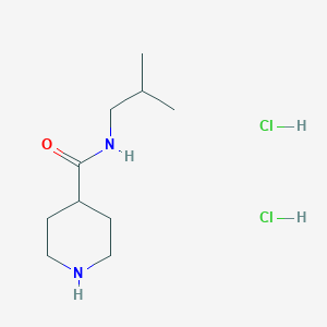 molecular formula C10H22Cl2N2O B2662508 N-Isobutylpiperidine-4-carboxamide dihydrochloride CAS No. 2138217-14-6