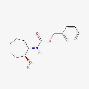 molecular formula C15H21NO3 B2662515 benzyl N-[(1S,2S)-2-hydroxycycloheptyl]carbamate CAS No. 2219353-87-2