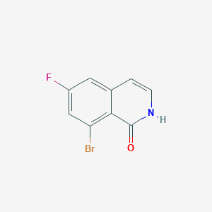 molecular formula C9H5BrFNO B2662526 8-Bromo-6-fluoroisoquinolin-1-ol CAS No. 2411635-05-5