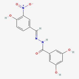 molecular formula C14H11N3O6 B2662587 Neuraminidase-IN-1 