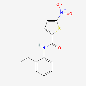 molecular formula C13H12N2O3S B2662678 N-(2-ethylphenyl)-5-nitrothiophene-2-carboxamide CAS No. 392322-99-5