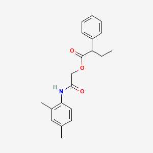 molecular formula C20H23NO3 B2662688 [(2,4-Dimethylphenyl)carbamoyl]methyl 2-phenylbutanoate CAS No. 378225-83-3