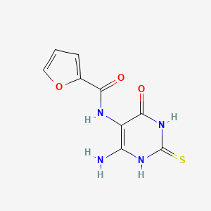 molecular formula C9H8N4O3S B2662707 N-(6-amino-4-oxo-2-thioxo-1,2,3,4-tetrahydropyrimidin-5-yl)furan-2-carboxamide CAS No. 941869-16-5