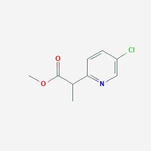 molecular formula C9H10ClNO2 B2662710 Methyl 2-(5-chloropyridin-2-YL)propanoate CAS No. 2028321-43-7