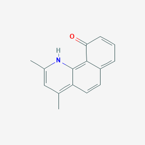 molecular formula C15H13NO B2662729 2,4-Dimethylbenzo[H]quinolin-10-OL CAS No. 1350296-64-8