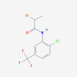 2-bromo-N-[2-chloro-5-(trifluoromethyl)phenyl]propanamide