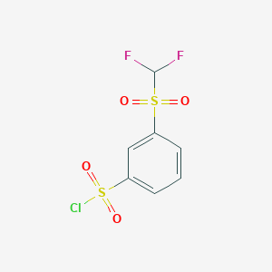 3-[(Difluoromethyl)sulfonyl]benzenesulfonyl chloride