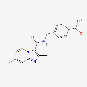 4-[({2,7-Dimethylimidazo[1,2-a]pyridin-3-yl}formamido)methyl]benzoic acid