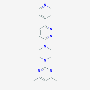 4,6-Dimethyl-2-[4-(6-pyridin-4-ylpyridazin-3-yl)piperazin-1-yl]pyrimidine