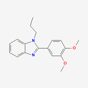 2-(3,4-dimethoxyphenyl)-1-propyl-1H-benzo[d]imidazole
