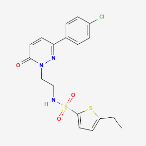 N-(2-(3-(4-chlorophenyl)-6-oxopyridazin-1(6H)-yl)ethyl)-5-ethylthiophene-2-sulfonamide