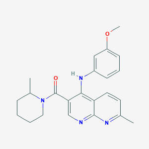 N-{5-[(Z)-2-(4-{[(2-ethoxyphenyl)amino]sulfonyl}phenyl)vinyl]-3-methylisoxazol-4-yl}acetamide