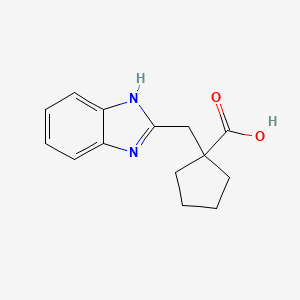 1-(1H-benzimidazol-2-ylmethyl)cyclopentanecarboxylic acid