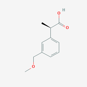(2R)-2-[3-(Methoxymethyl)phenyl]propanoic acid