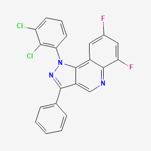 1-(2,3-dichlorophenyl)-6,8-difluoro-3-phenyl-1H-pyrazolo[4,3-c]quinoline