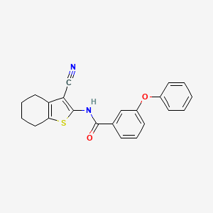 N-(3-cyano-4,5,6,7-tetrahydro-1-benzothiophen-2-yl)-3-phenoxybenzamide