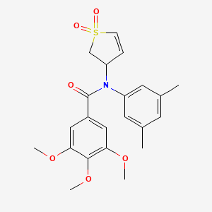 N-(3,5-dimethylphenyl)-N-(1,1-dioxido-2,3-dihydrothien-3-yl)-3,4,5-trimethoxybenzamide