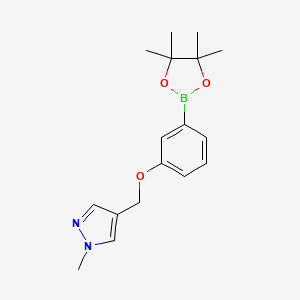 1-Methyl-4-{[3-(tetramethyl-1,3,2-dioxaborolan-2-yl)phenoxy]methyl}-1H-pyrazole