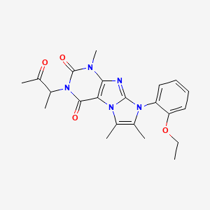 6-(2-Ethoxyphenyl)-4,7,8-trimethyl-2-(3-oxobutan-2-yl)purino[7,8-a]imidazole-1,3-dione